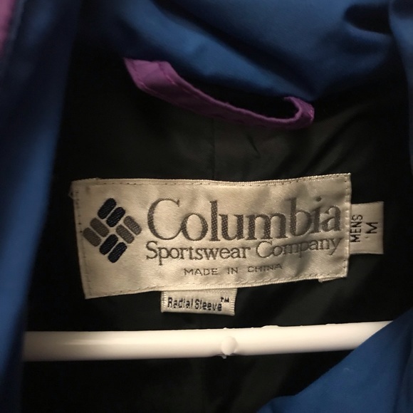 Columbia men’s medium vintage 1/2 zip pull over jacket with hood - Picture 4 of 10